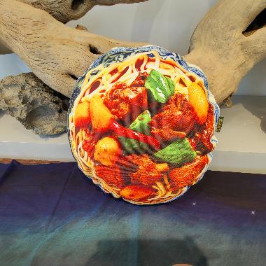 新疆美食特色抱枕