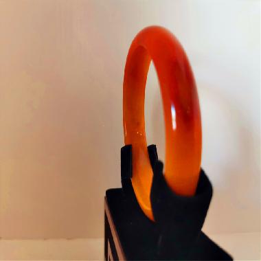 金丝玉红色手镯