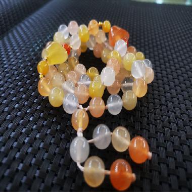 金丝玉高冰宝石光108颗1.0珠串