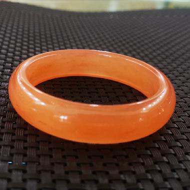 金丝玉红色手镯（圈口57）