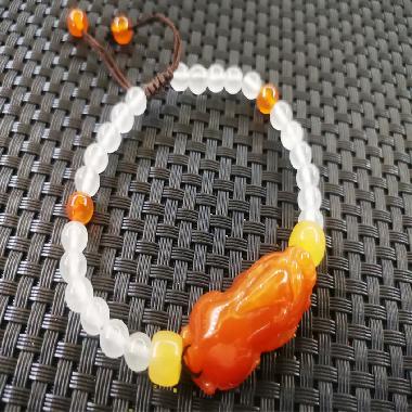 金丝玉貔貅手环