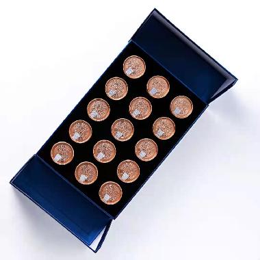 涌泉古岩“鼎盛”茶包装（蓝）