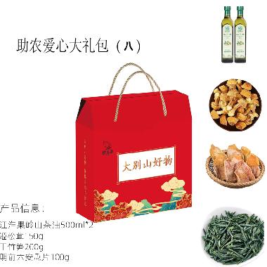 大别山好物【茶油2瓶姬松茸150g干笋200g瓜片100g】